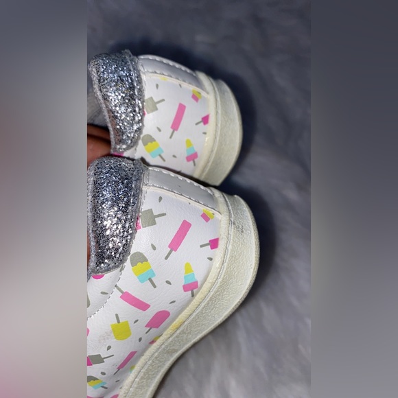 HARPER CANYON Toddler Girls White Popsicle Slip On Sneakers Shoes - Picture 4 of 9